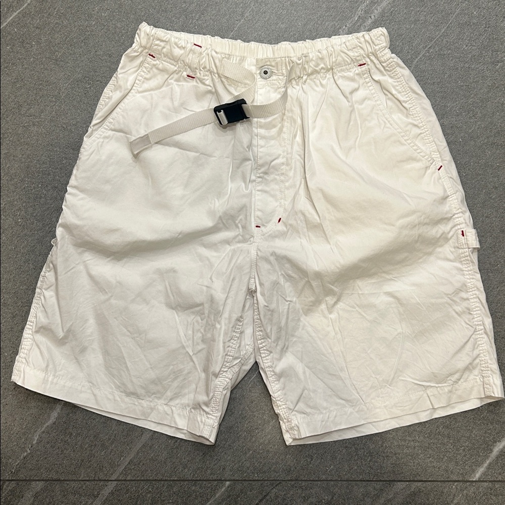 Comme des Garcons White Elastic Waist casual Shorts